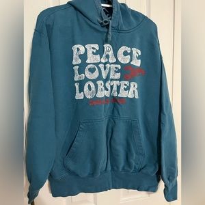 Peace love lobster, Maine hoodie